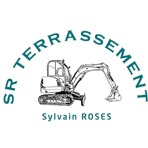 LOGO ENTREPRISE SR TERRASSEMENT SYLVAIN ROSES