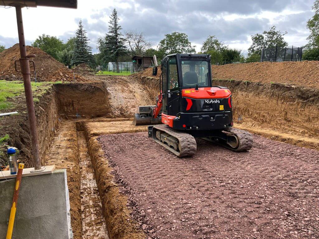 pelleteuse KUBOTA en action
